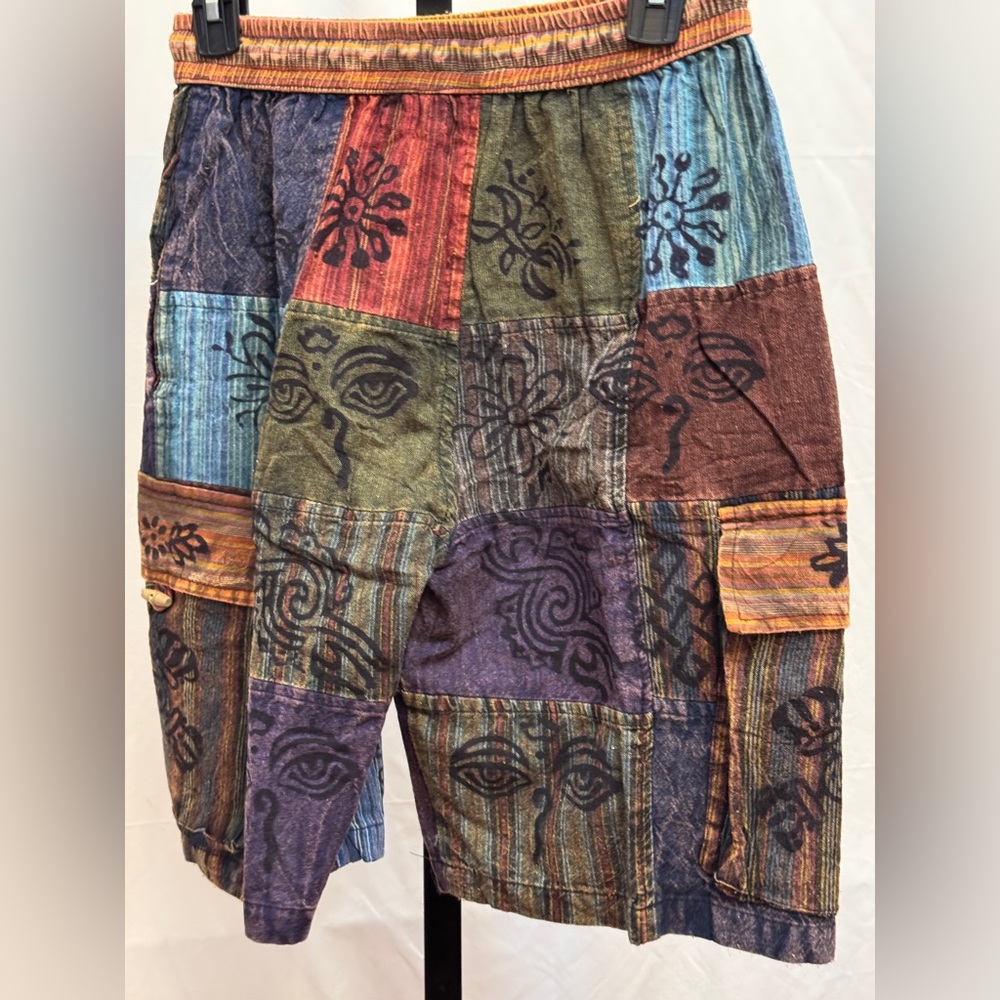 171 - Women's Multicolor Patchwork Cargo Shorts - image 5